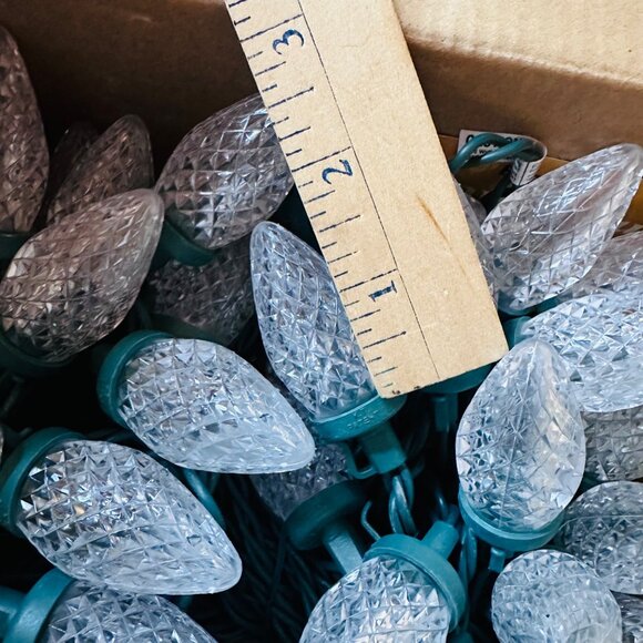 50 LED bulbs Pure White Christmas String Lights Indoor and Outdoor String Lights - Picture 8 of 8